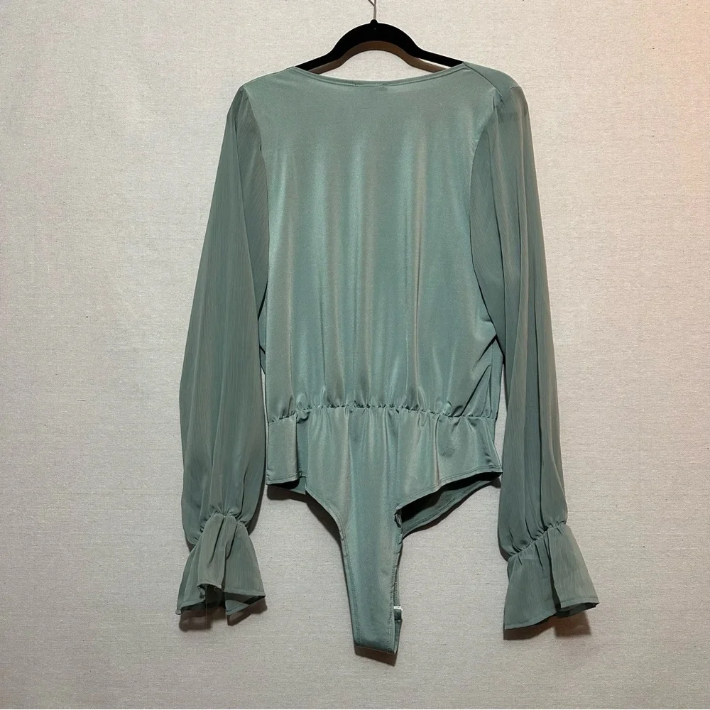 NWT Fashion Nova Anything Could Draped Bodysuit - size 2X - Picture 5 of 8